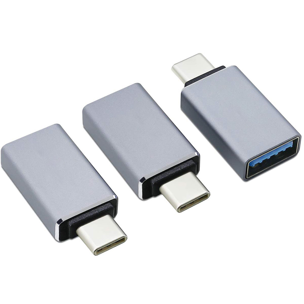 Адаптер USB C-USB, алюминиевый адаптер Thunderbol 3-USB 3,0 мама для MacBook Pro Air 2019/2018, Dell XPS Pixel 3,Dell XPS