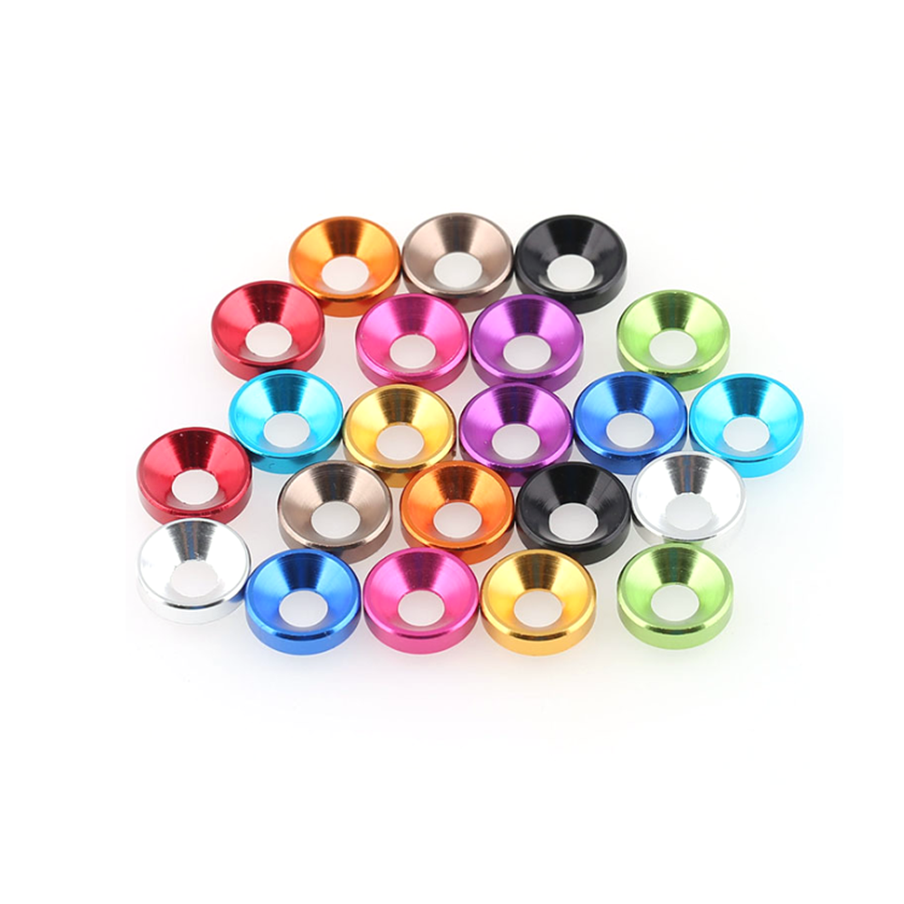 Economical custom design jdm m6 titanium fender countersunk aluminum washer