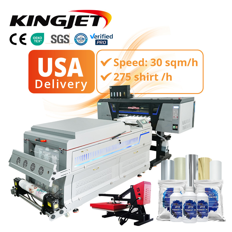 Factory Dual Head Dtf 60cm Printer For heat transfer Printing Xp600 24 Inch Dtg Dtf Dtg Printer I3200 A3 Dtf Printers