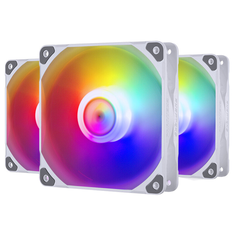 PHANTEKS M25 Корпус вентилятора 140/120 мм 4-контактный ШИМ с высоким воздушным потоком Бесшумный вентилятор для процессора 400-2000 об/мин Вентилятор ARGB