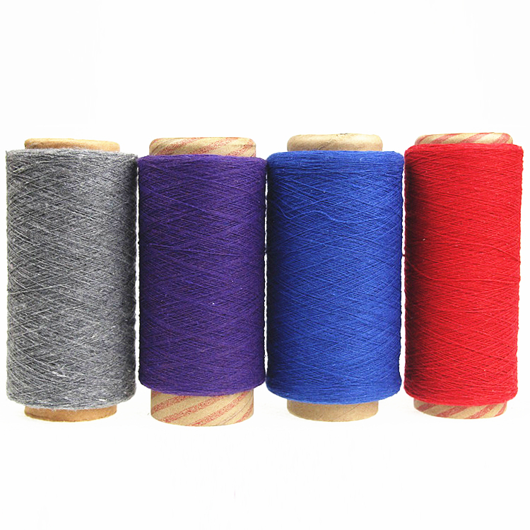 High Quality 100% Cotton Yarn Dyed Color Mercerized Cotton Yarn