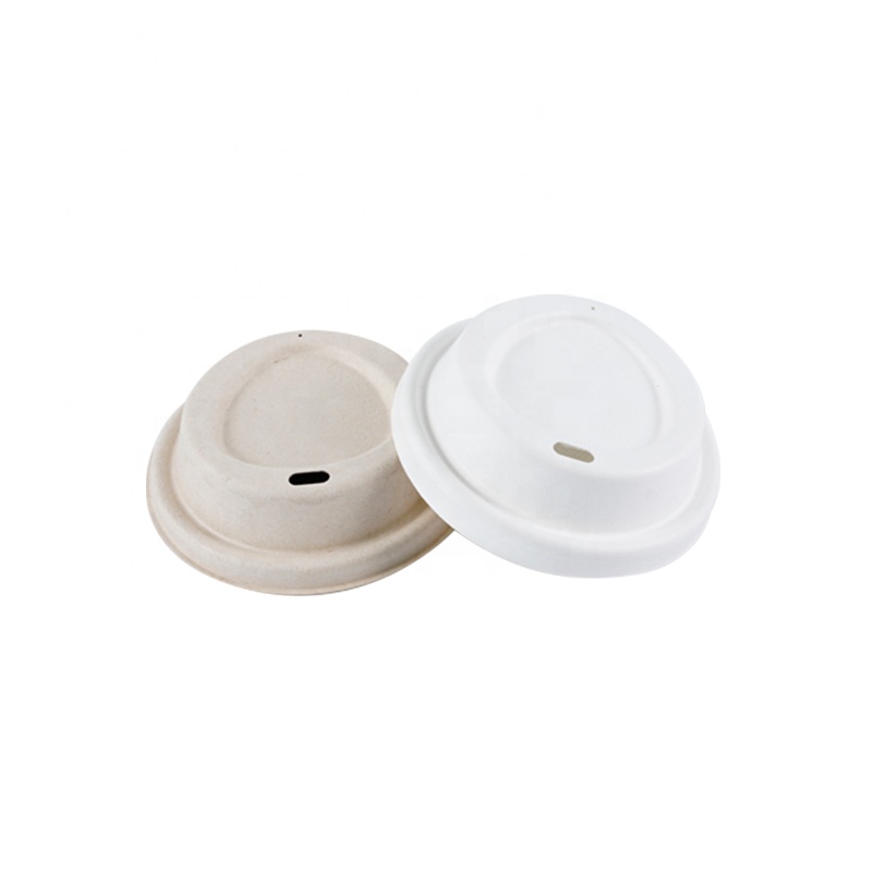 100% biodegradable coffee lid bekerdeksel bagasse coffee cup lid