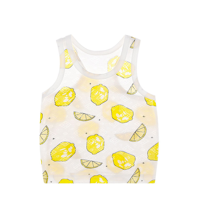 Newest Cartoon Print Vest Baby Kids Summer Tank Top Wholesale Clothes