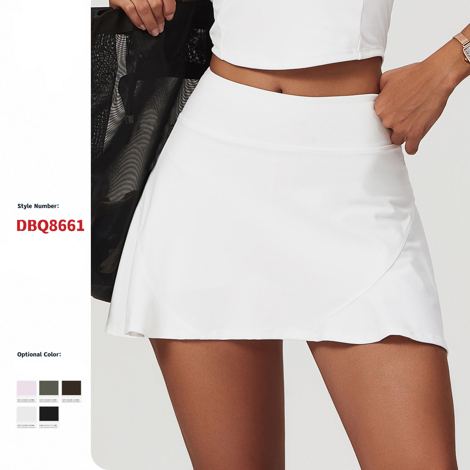 A-Line Yoga Skirt Women's Tight-Fitting High-Waist Anti-Exposure Casual Sports Skirt Fitness Tennis Skirt