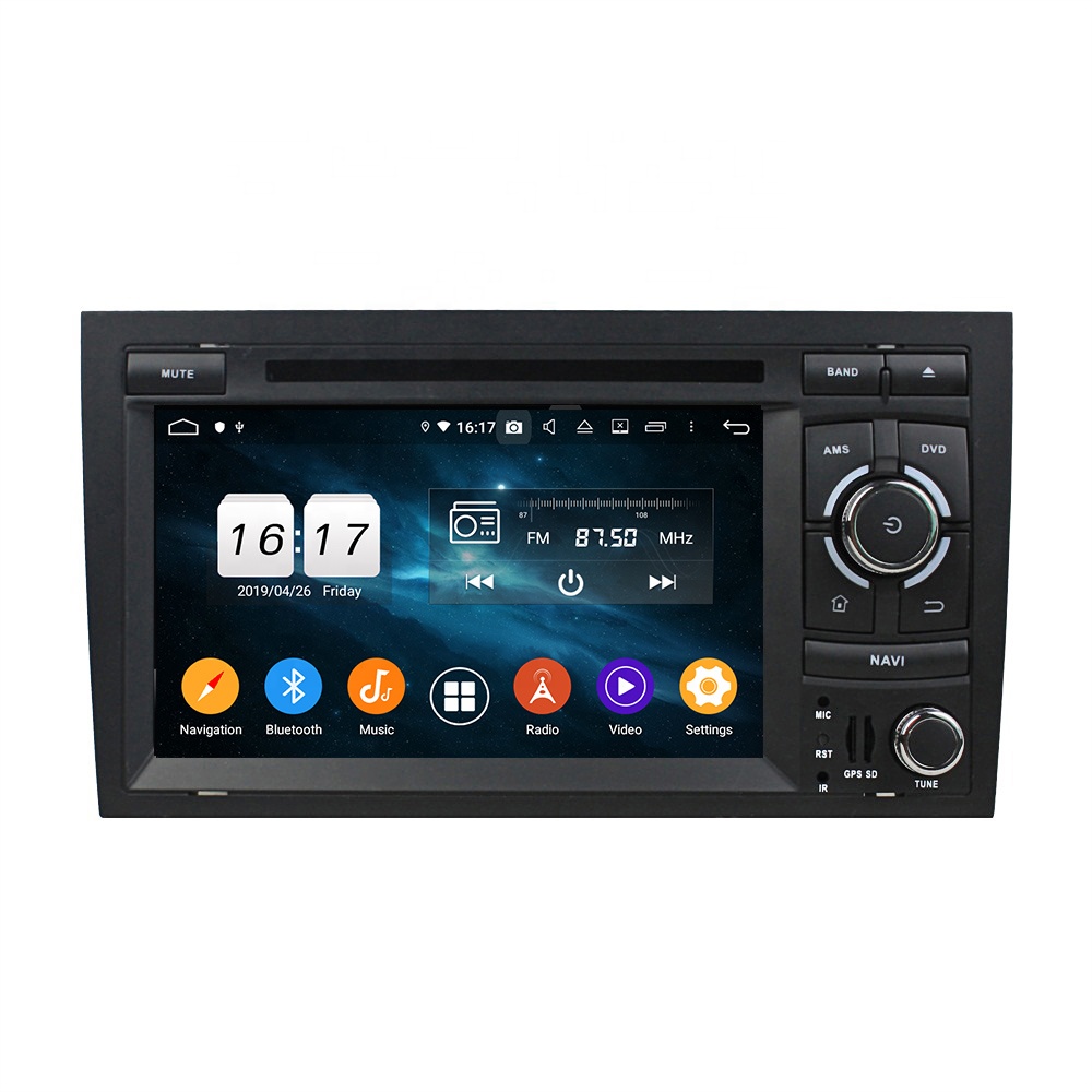KLYDE KD-7038 PX5 Android 10 GPS навигации автомобиля dvd плеер 7 дюймов для Audi A4 (2002-2008)