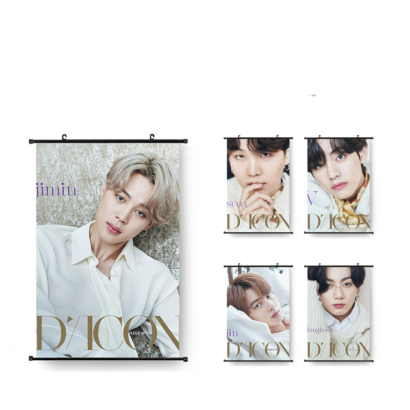 Оптовая продажа KPOP Bangtan Boys DICON Concept фото гобелен Fabic постер Висячие фотографии