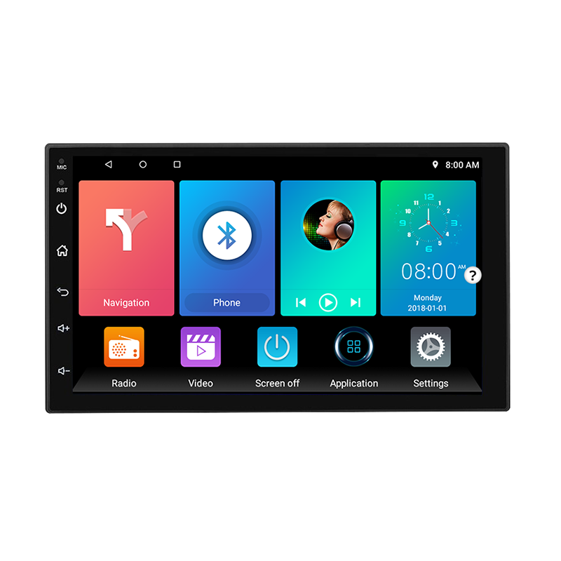 Leshida Автомобильная стерео с gps wifi android аудио Автомобильная Bt радио автомобиль