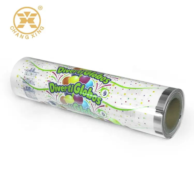 Plastic Roll For Bag Laminated Food Grade Plastic Film Roll Candy Wrapper Waterproof Food Bag Plastic Film Roll For Food Packaging