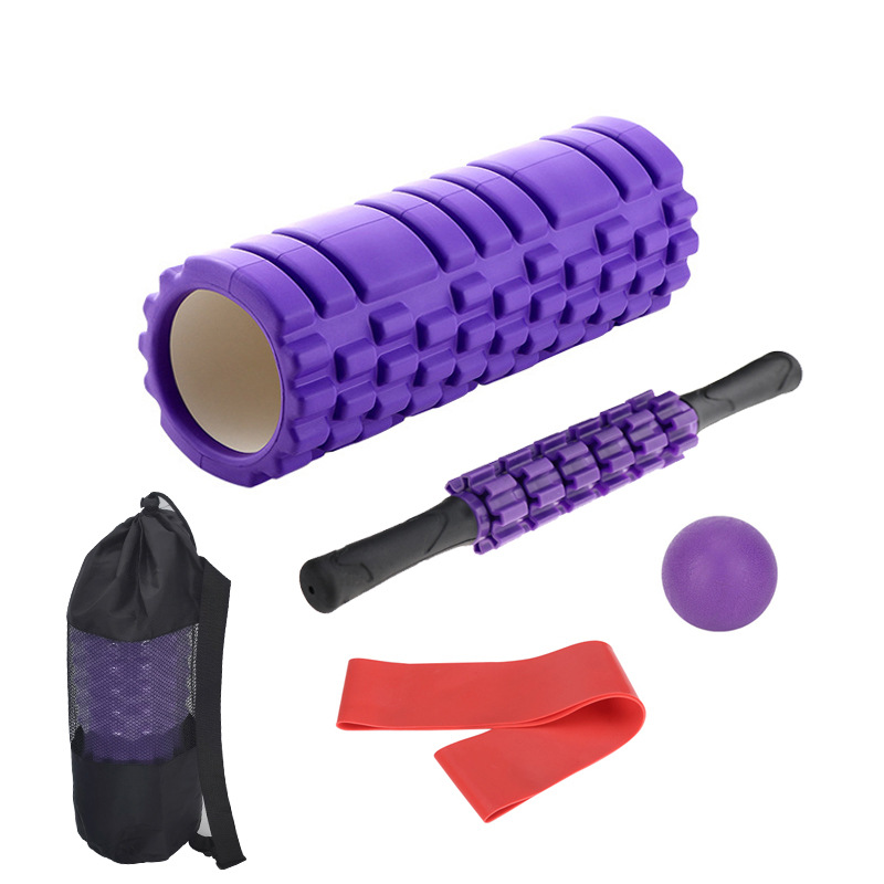 2021 New Fashion Stick Yoga Column Set Muscle Massage Roller Shaft Pilates Yoga Shaft Set