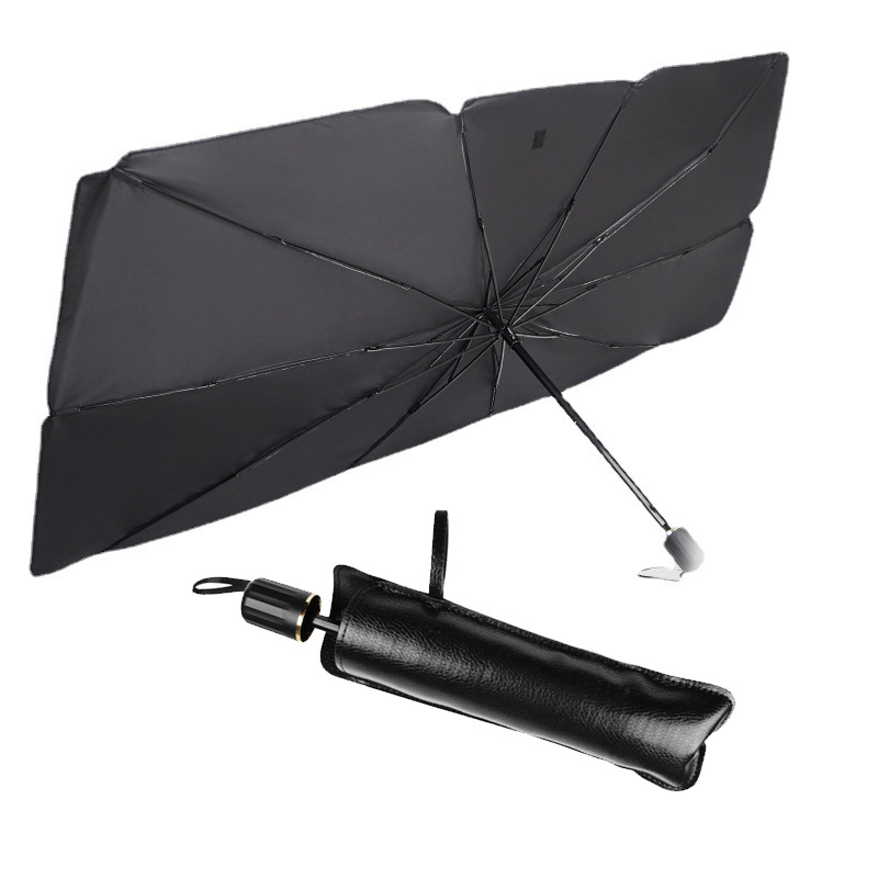 Retractable sun protector shade umbrella car windshield cover sunshade