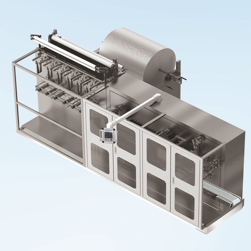 Folding Wet Wipes Cutting Machine, 6 Lines