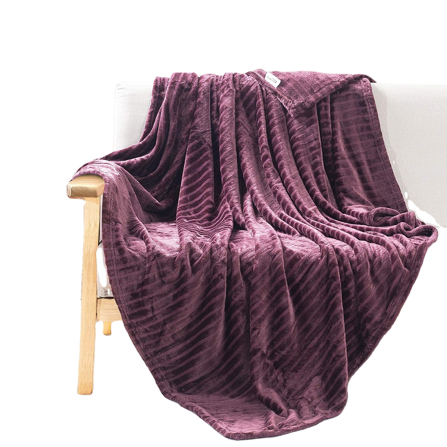 YC Knitted Polyester Flannel Shiny Interlaced Rolls Extra Soft Warm Plush Flannel Fleece Fabric for Blanket