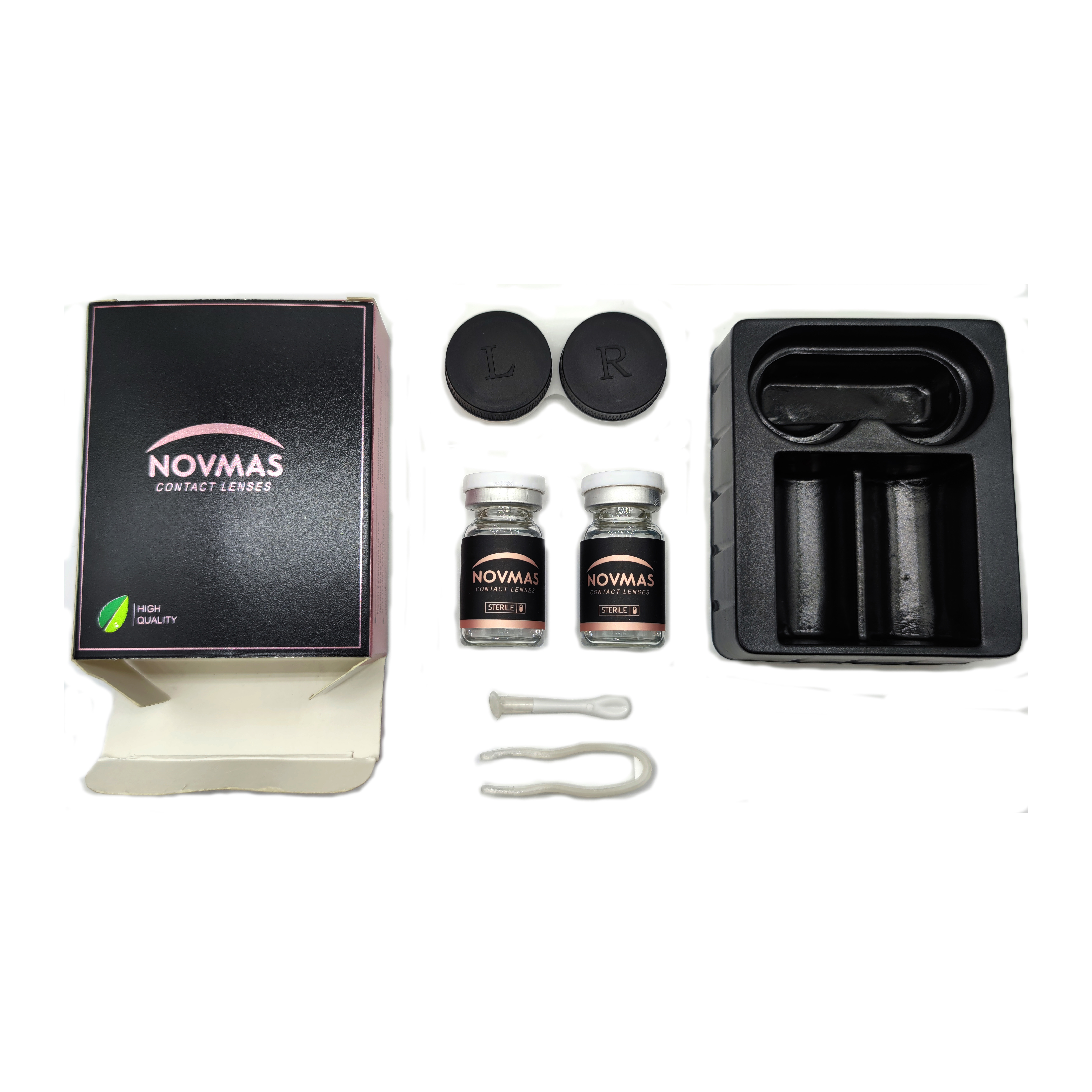 Novmas 2021 Fashion Classic 12 Color Contact Lenses Can Be Customized Packaging Box Color Contact Lenses