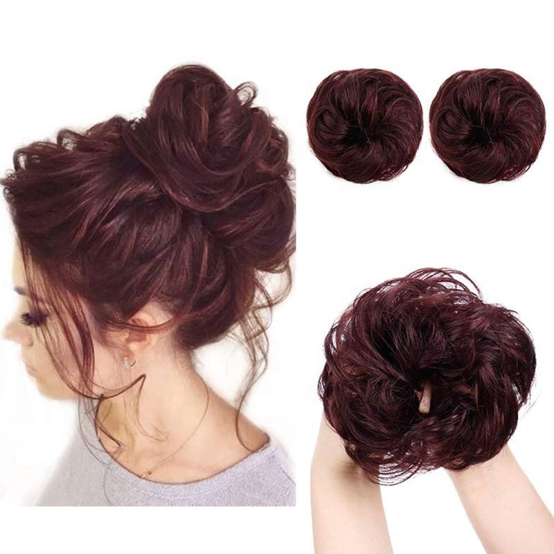 TKL Hot Selling new arrival 100% Human hair Twist wholesale crimps soft curl synthetic hair chignon