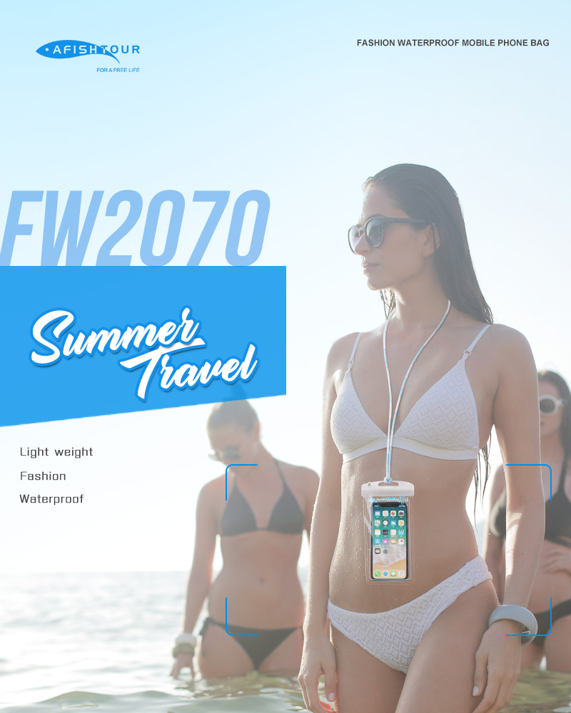 FW2070 модная водонепроницаемая сумка для телефона, водонепроницаемая сумка для телефона/водонепроницаемая сумка для телефона