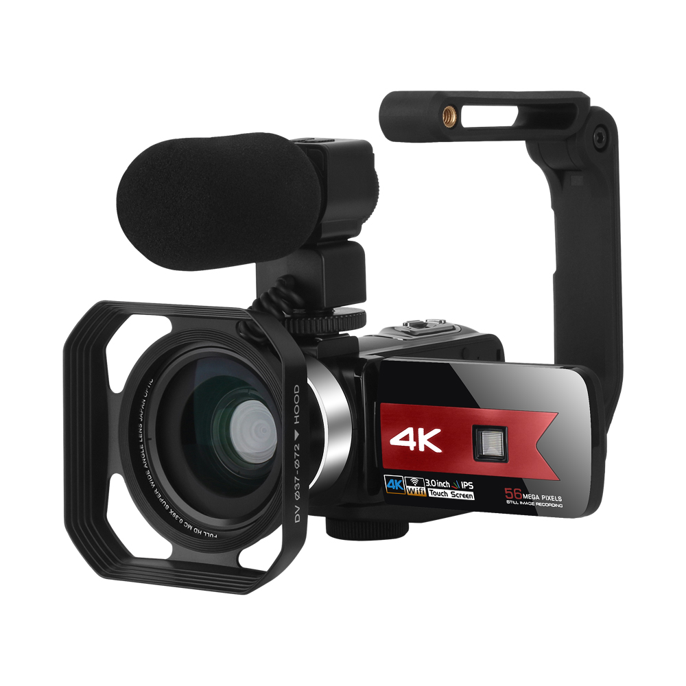 2021 Новое поступление 4K мини-видеокамера с 3 дюймов сенсорный экран 56MP Цифровая видеокамера Handycam