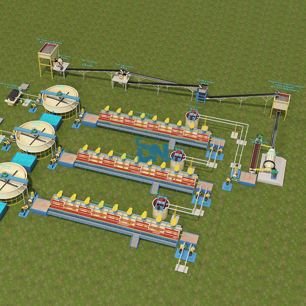 High Recovery Complete Mineral Separation Equipment Phosphorus Processing Plant