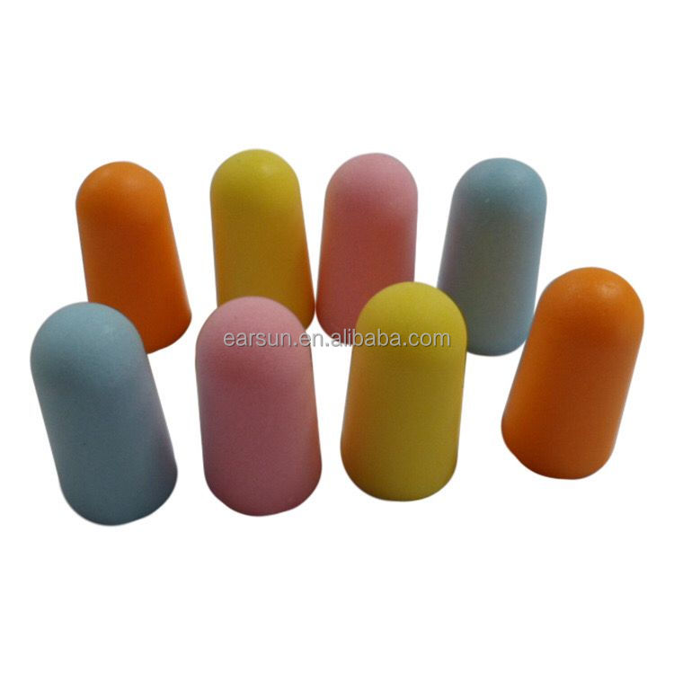 Hot Sale Earplugs Soft Foam Colorful Ear Plugs Noise Reduction Hearing Protector for Sleeping Working and Travel by Bag Package