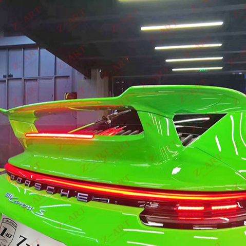 Z-ART для 911 спортивный дизайн углеродного волокна заднее крыло для 992 сухой углеродного волокна задний спойлер для 911 2020 углеродного волокна хвост крыло