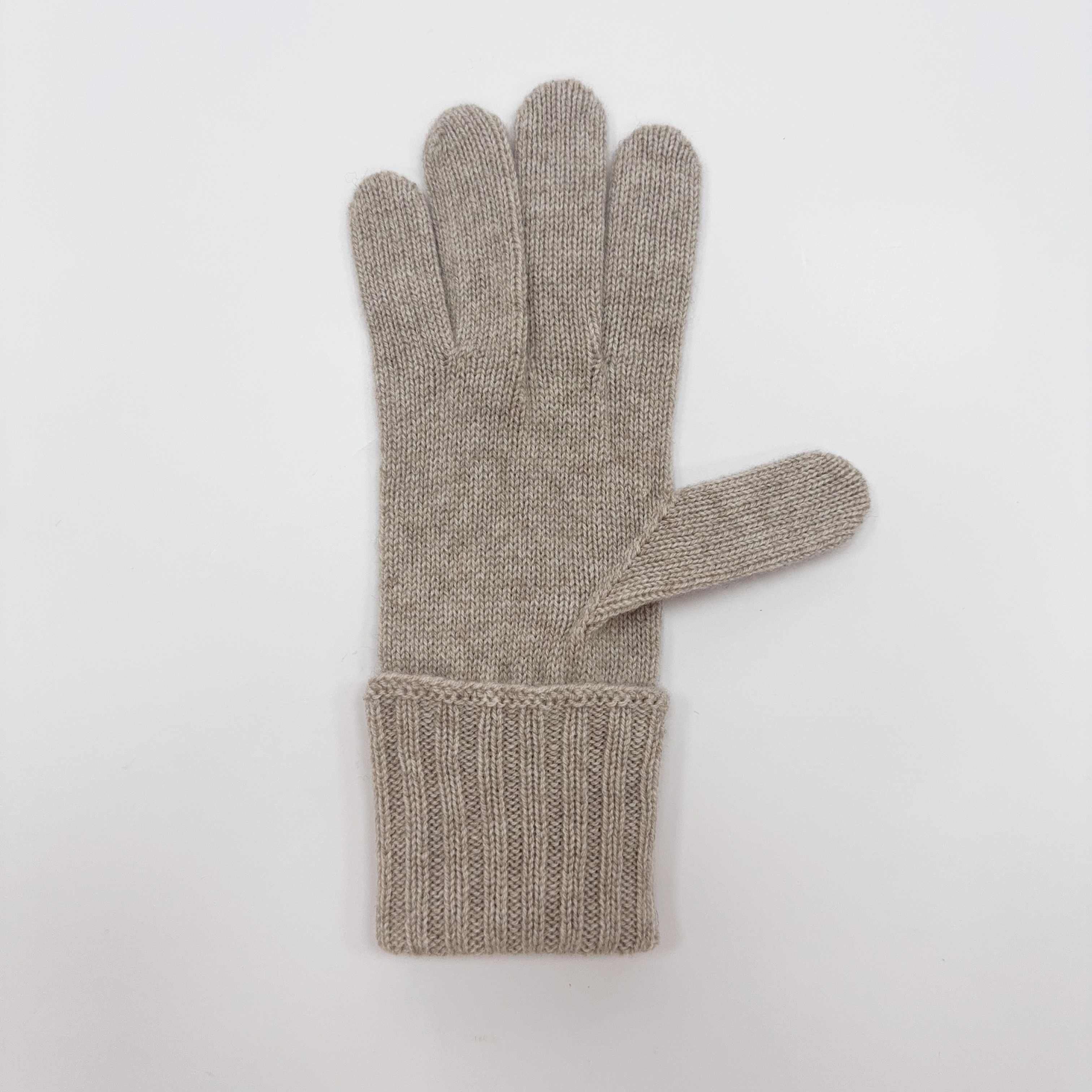 Winter Women's Long Twisted Flower Gloves, Knitted Five Finger Gloves, Cashmere High-end Warm Gloves