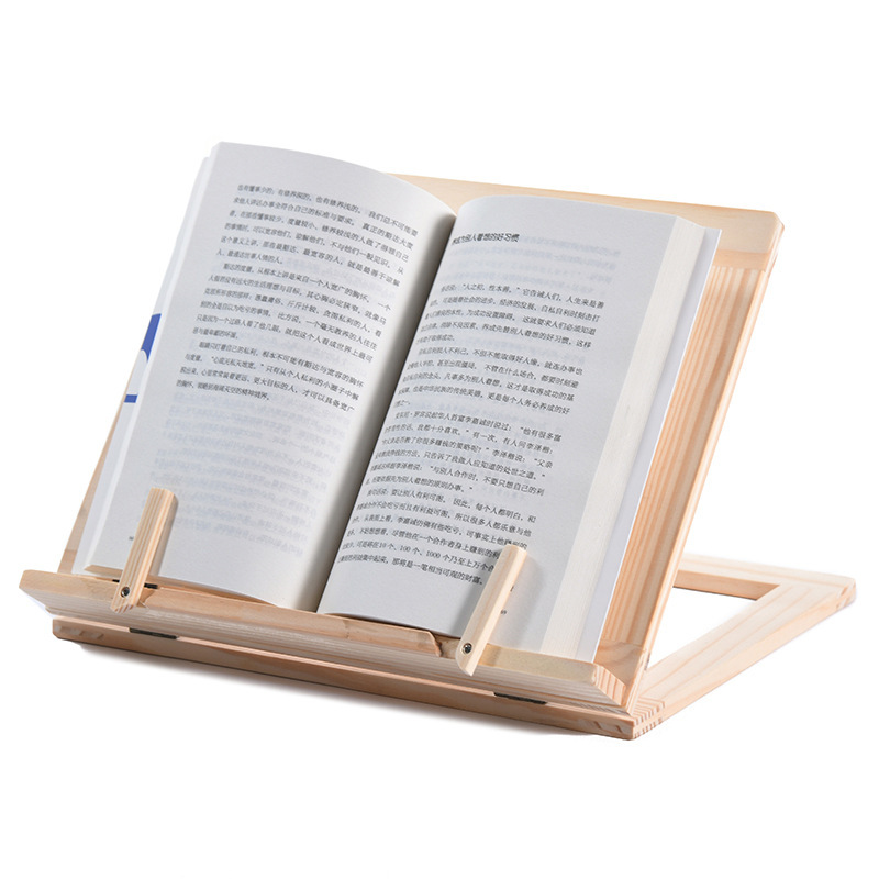 Book Holder Document Reading Book Stand Reading Rest Holder Wood Book Stand for Reading Desk