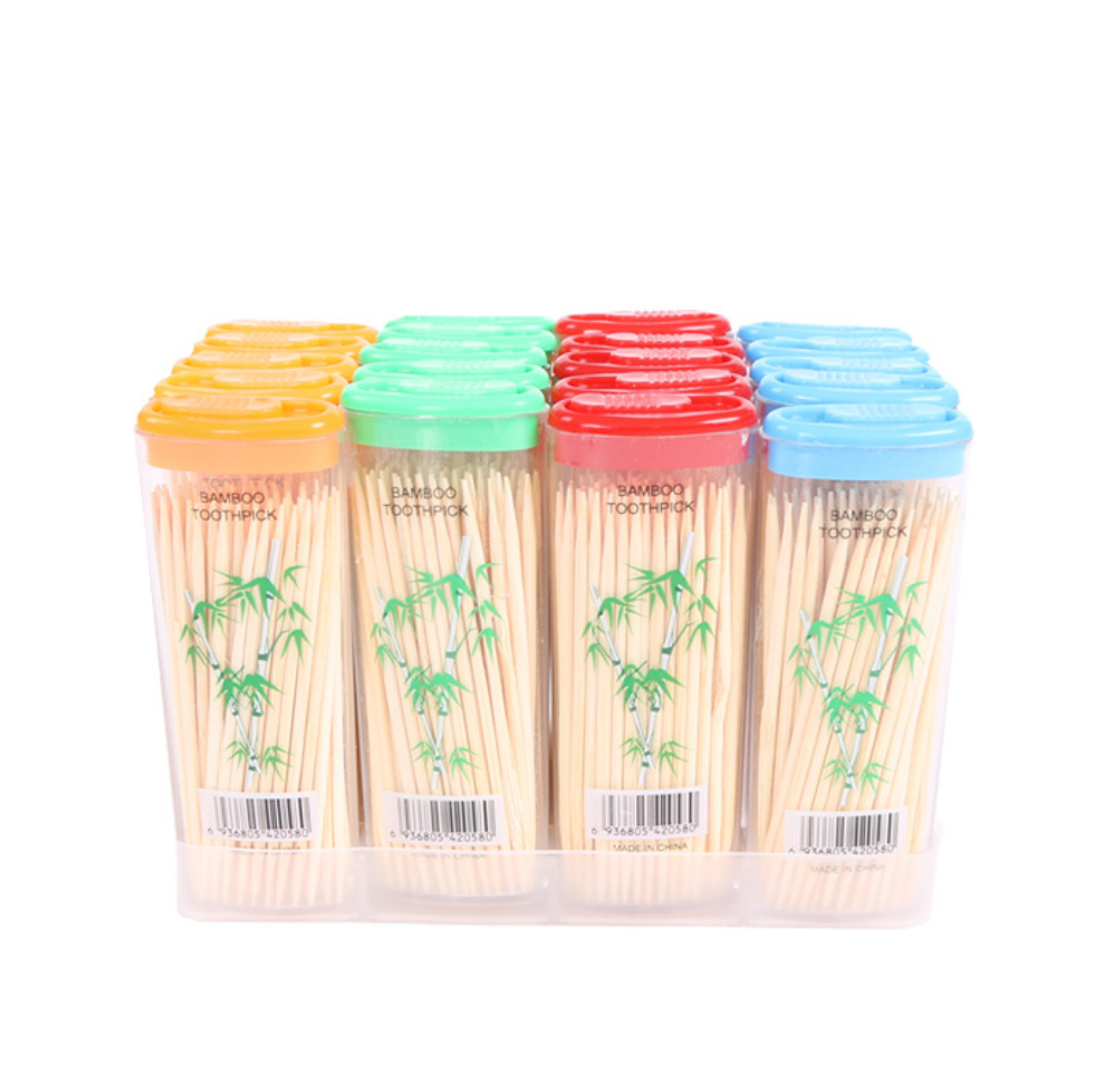 Toothpick box portable disposable double head home restaurant travel bamboo boxed toothpicks