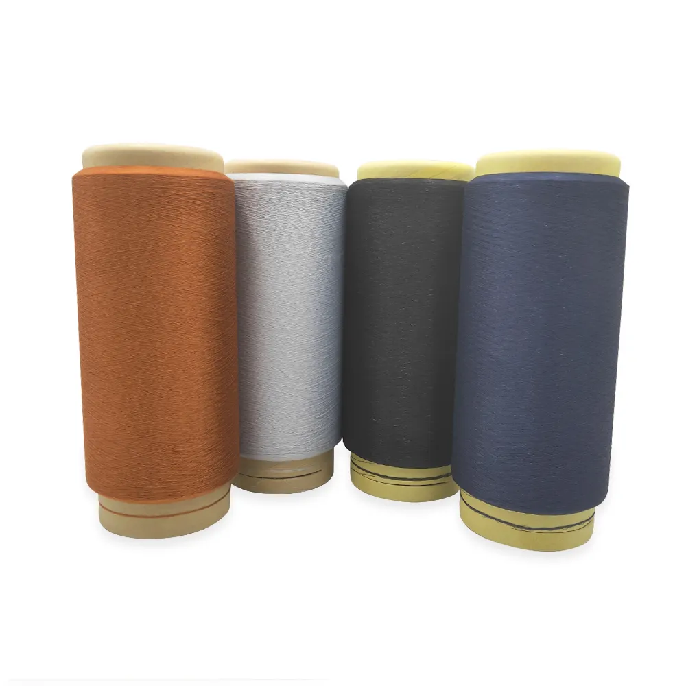 Professional Manufacturer Supplier Polyester Covered Spandex Yarn Elastic Yarn For Socks