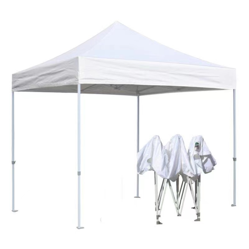 PIXING Promotion 10*10 pop up retractable marquee tent Black nylon 3*3 self fold tent Vendors