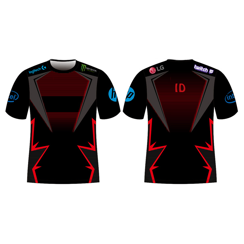 High quality youth esports club esports jersey custom breathable quick dry esports uniform sublimated printed logo
