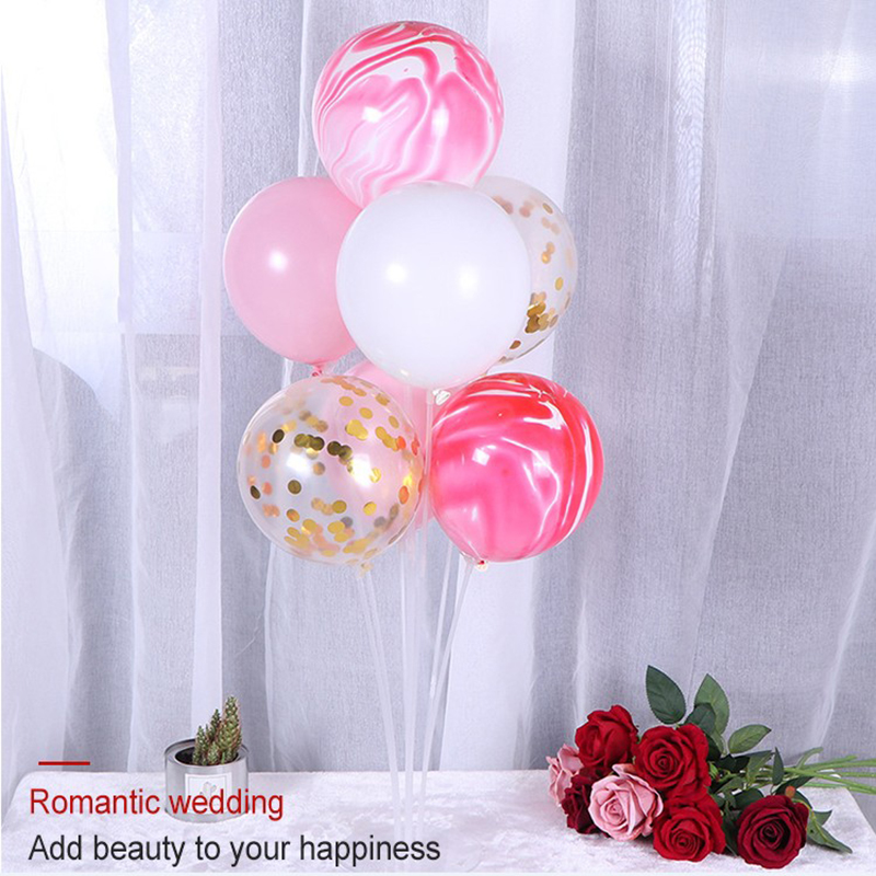 Wholesale 7 Tubes White Transparent Balloons Accessories Balloon Holder Table Balloon Stand
