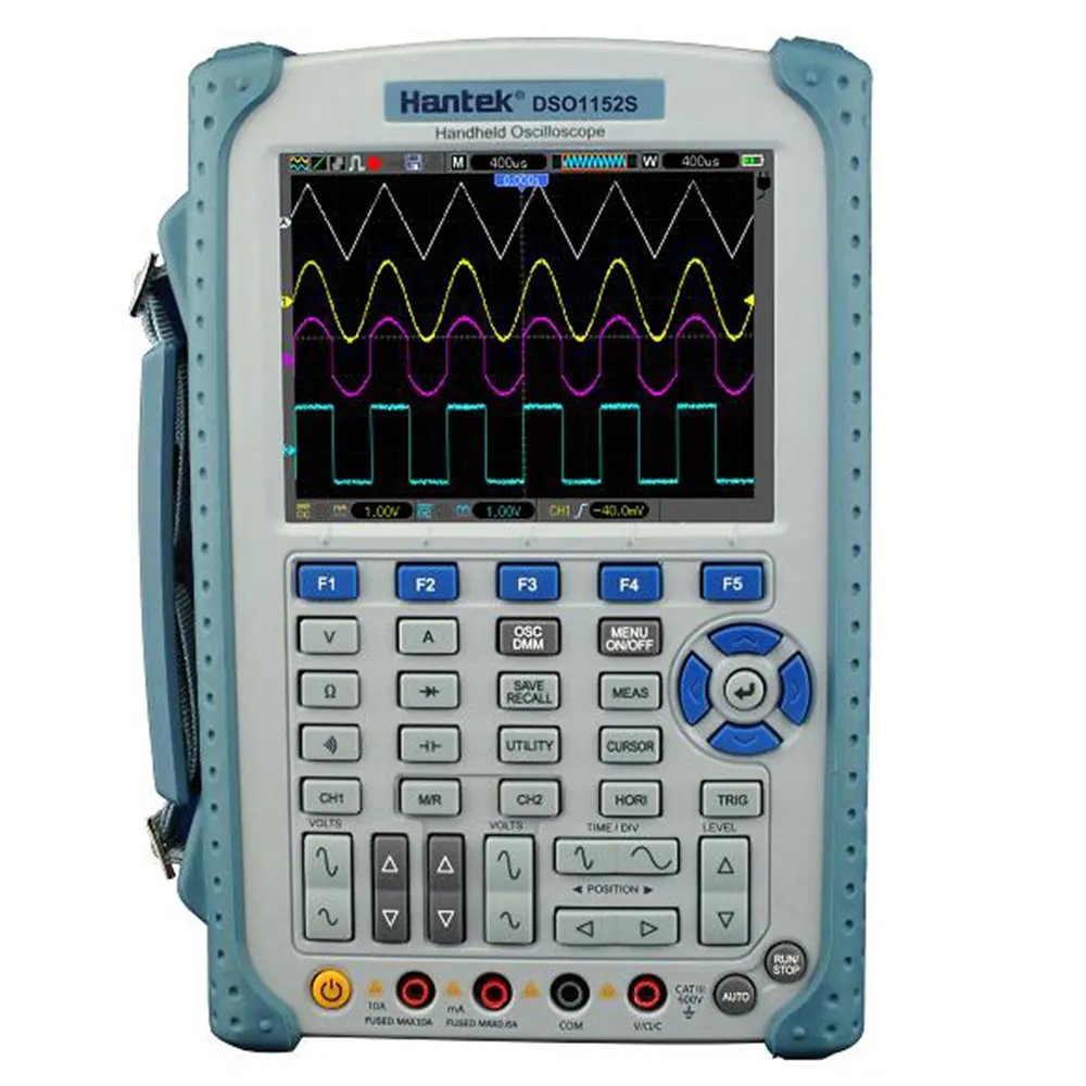 Hantek DSO1122S 120MHz Handheld Oscilloscope Isolated Channel Technology 6000 Counts High Resolution Multimeter 1GSa/s 8bit