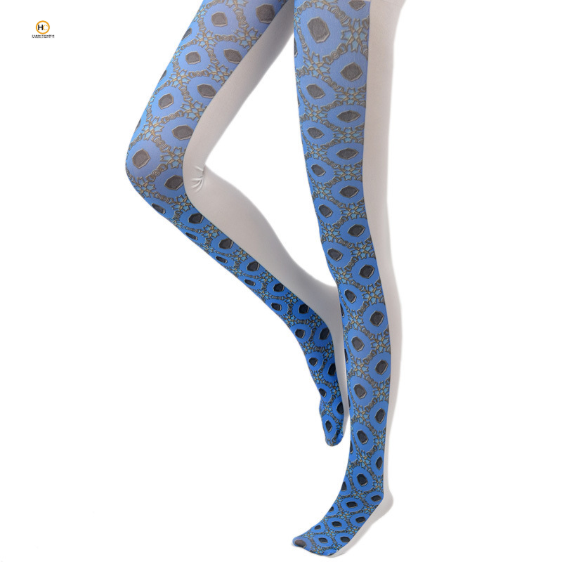 Модные Винтажные леггинсы Socksmate для девушек, лоскутные колготки с эффектом потертости 360, белые колготки, чулки для дам, сексуальные