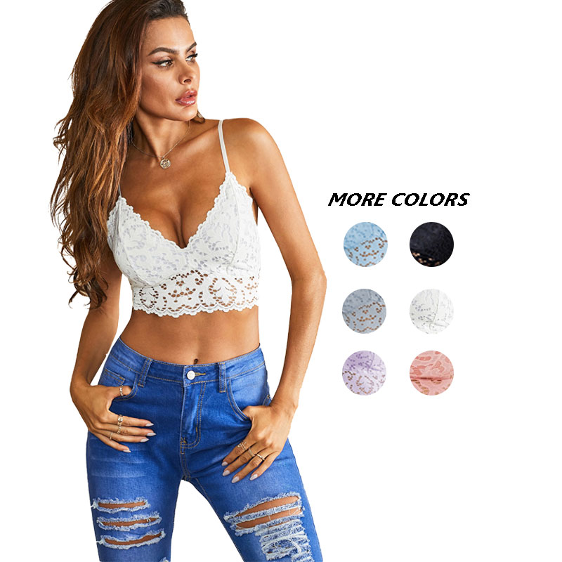 Sexy Ladies One Piece Seamless Lace Bralette Quick Dry Backless Women Bras