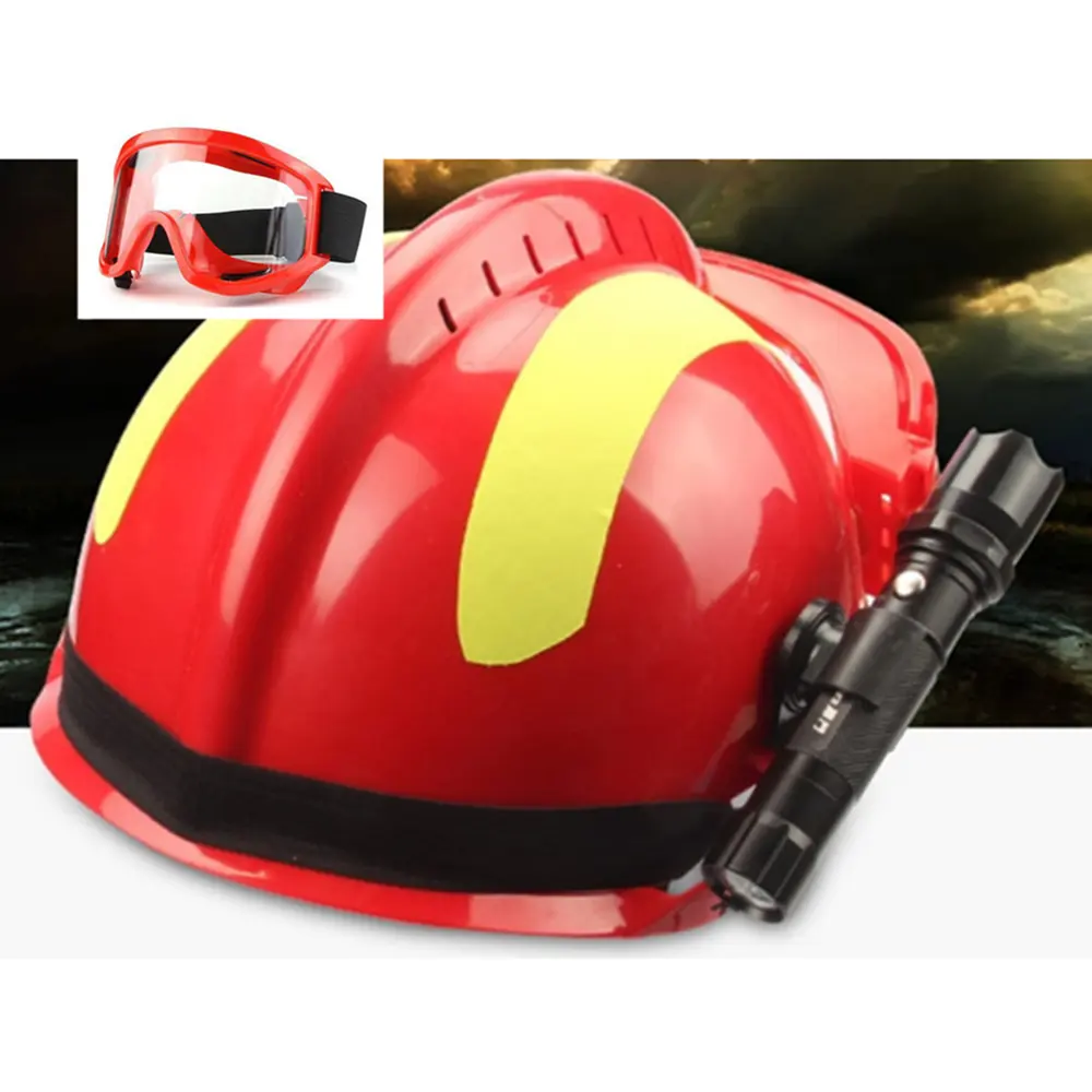 ODETOOLS BELTON F2 Emergency Fire Rescue Safety Helmet Hard Hat Light Fire Helmet