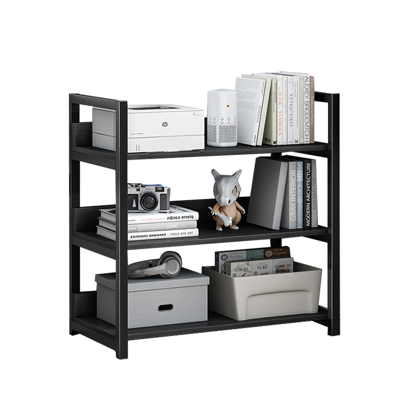 Metal Wood Furniture Industrial Bookcase Modern Book Shelf Ladder Steel Frame Wooden 3 Tier Bookshelf