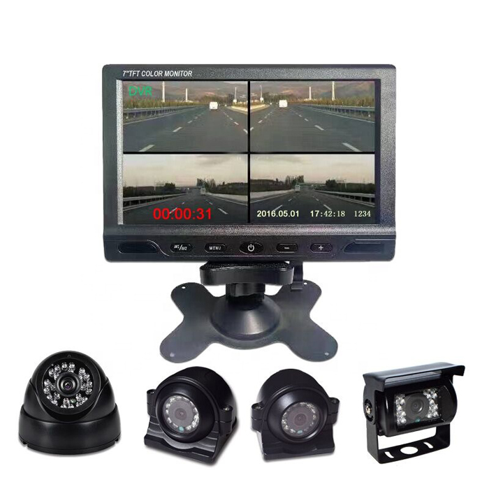 CCTV System 4-CH Security System Out door Camera car monitor DVR CCTV Camera Manufacturer Suppliers for Car truck family