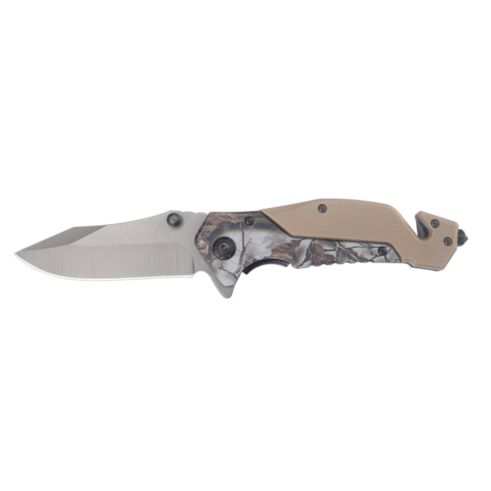 G10 Handle Folding Camping Hunting Rescue Outdoor EDC Pocket Knife