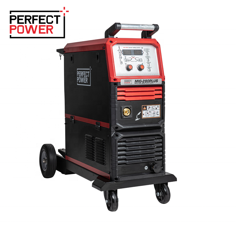 МиГ сварочный аппарат IGBT инвертор сварочный аппарат PerfectPower MIG-280PLUS MIG сварщик цифровой контроль сварочное оборудование
