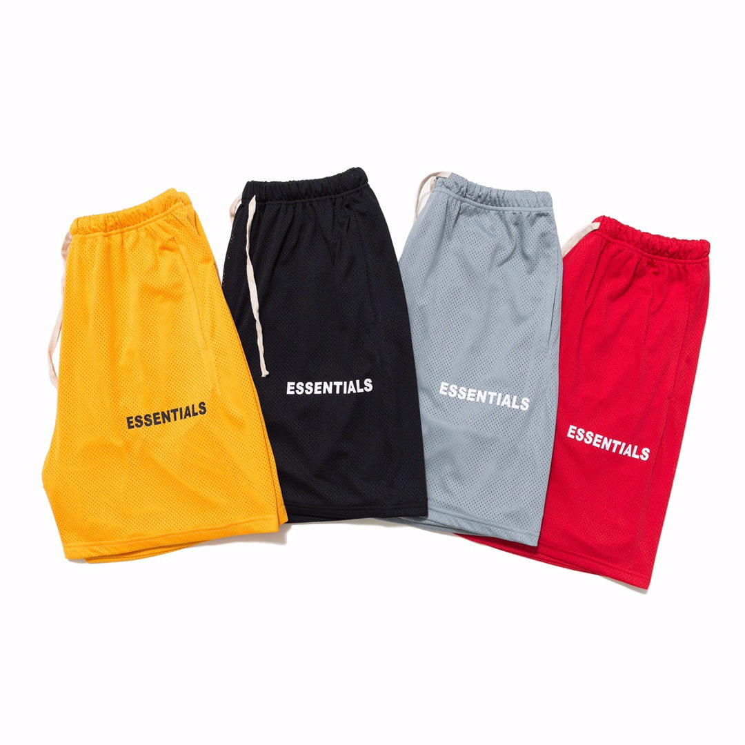 Summer Men New Brand Shorts Essentials Letter Printed Casual Sports Mesh Shorts Men's Fashion Hip-Hop Shorts