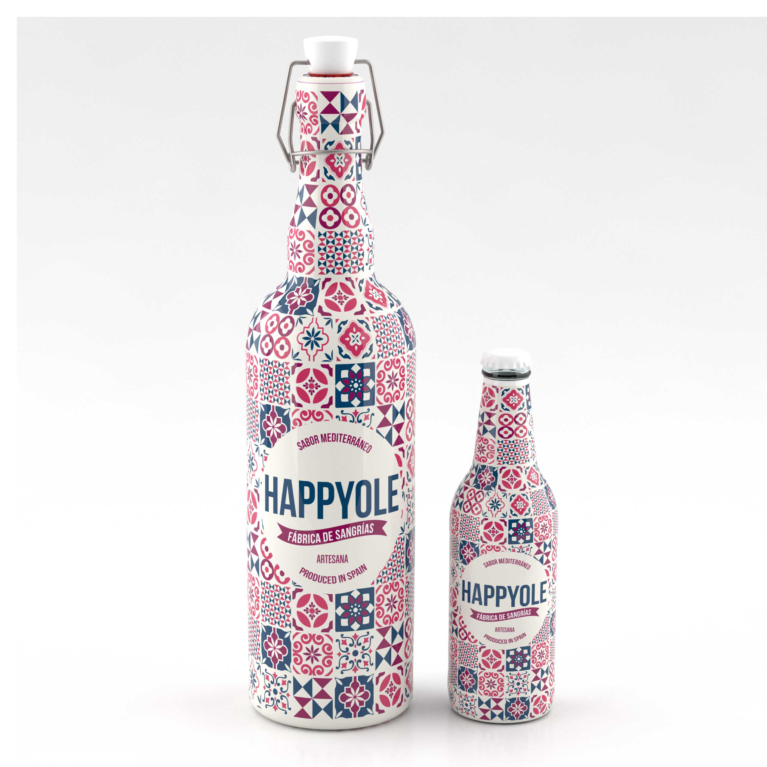 HAPPYOLE красная Сангрия 75cl./испанская Сангрия. Натуральный, свежевыжатый соки. Клубника, апельсин, лимон, Груша и персик.