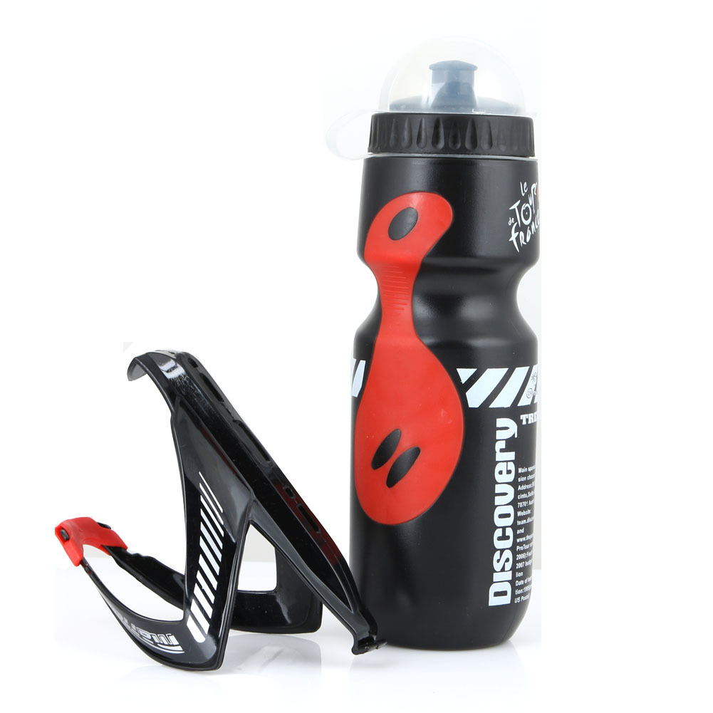 Mountain bike carbon fiber texture V-shaped kettle rack bicycle kettle set