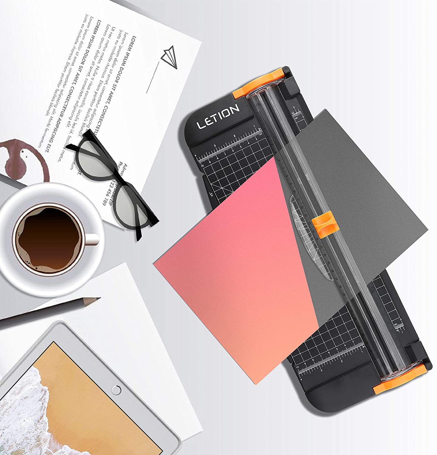 Precision Paper Trimmer Paper Photo Cutter Portable Plastic Scrapbooking Trimmers Cutter Office Cutting Mat Machine For A4 Paper