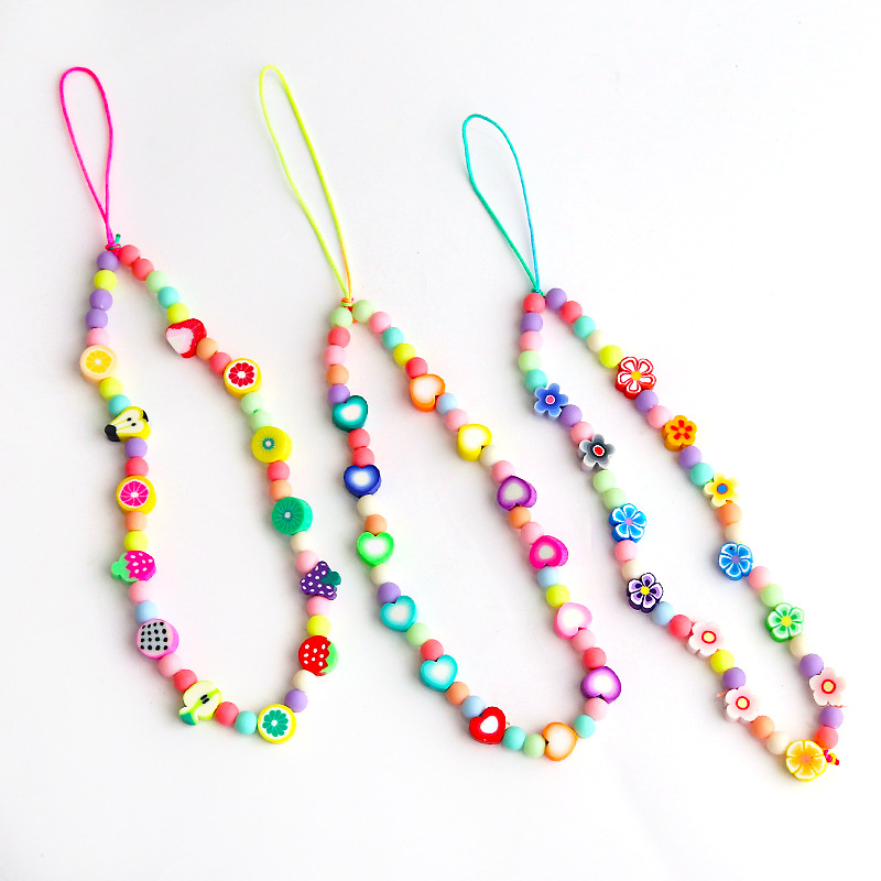 Wholesale DIY Hot Selling Miyuki Phone Strap Luxury Colorful Design Cute Handmade Beaded Girl Phone Strap