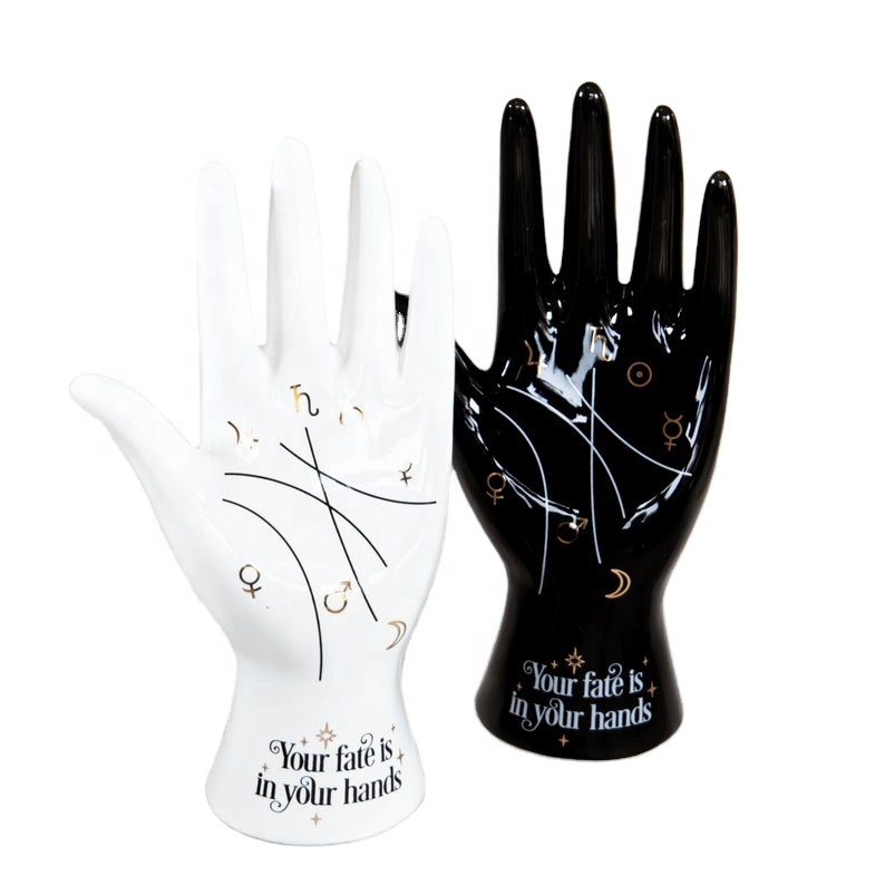 Ceramic Vintage Palmistry Hand