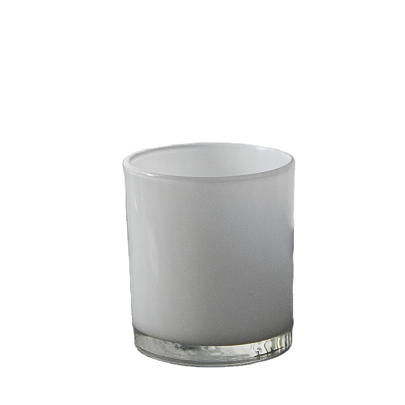 black glass votive candle holder white glass candle jar