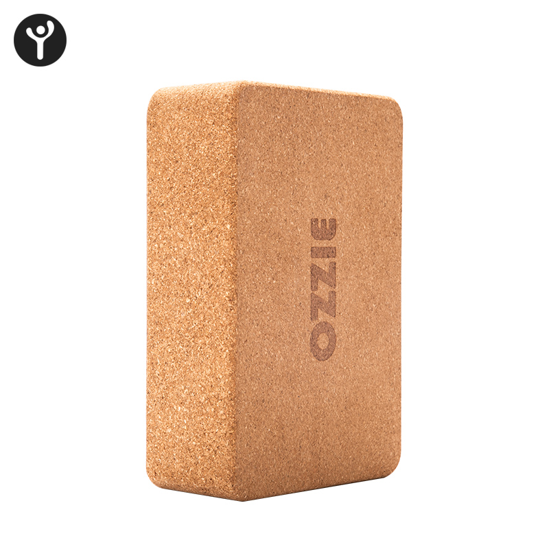 High density accepted custom logo Yoga Bricks and Blocks Natural Eco-Friendly Cork For Yoga Supporting