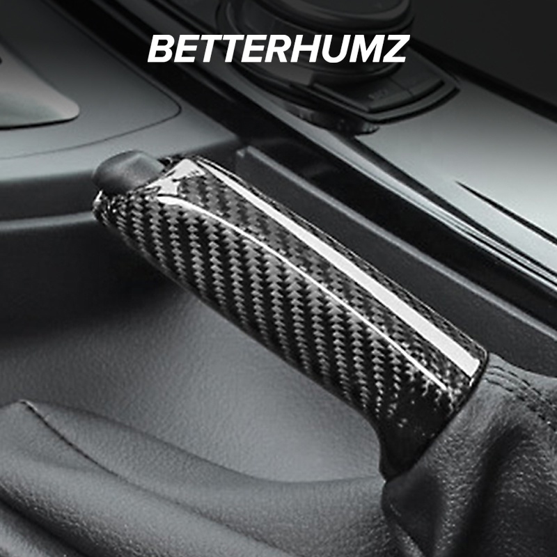 Автомобильная крышка ручного тормоза BETTERHUMZ из углеродного волокна для BMW E90 E92 E60 E46 F20 F22 F30 1 3 5 серии, аксессуары для интерьера