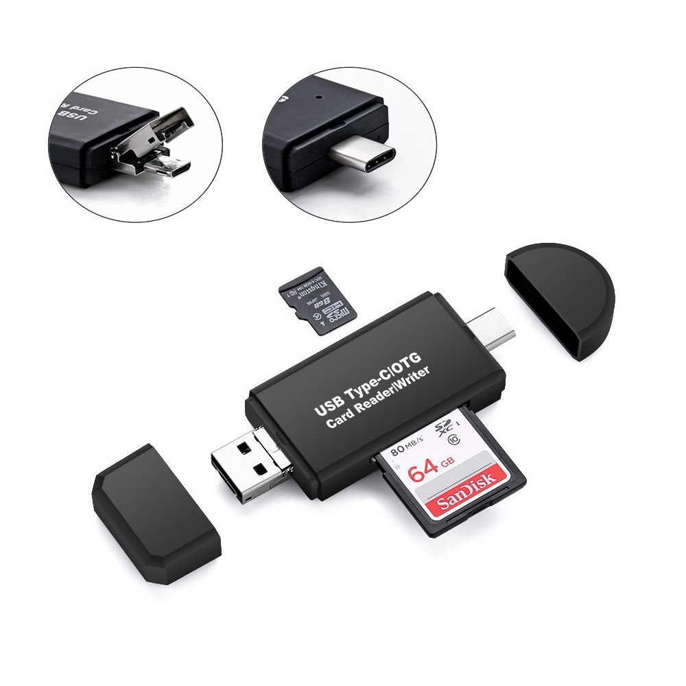 Бестселлер USB 3,1 тип-c мужчина к USB 3,0 OTG TF SD Женский адаптер кард-ридер