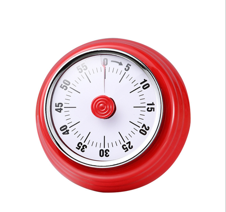 No Battery Mechanical Digital Kitchen Scale Timer, Powerful Magnet,Countdown Cute Loudly Alarm time Manager