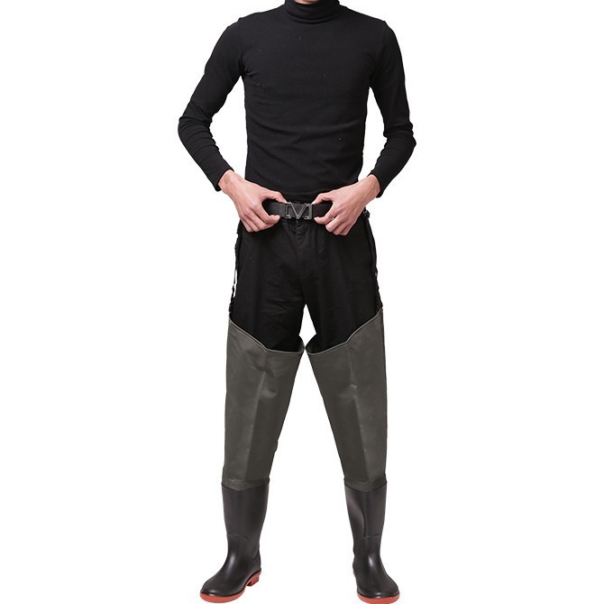 Hip Waders Lightweight Rain Boots PVC/Nylon Fishing Hunting Bootfoot Waterproof Agricultural shoes for Men and Women